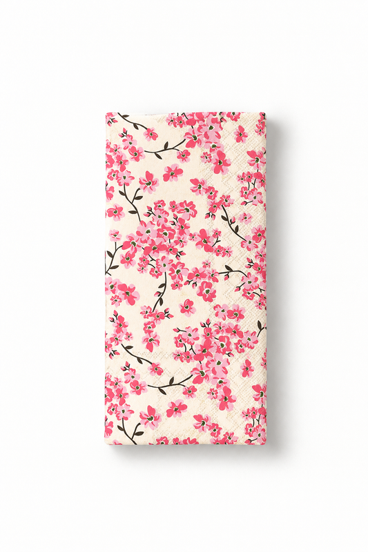 Cherry Blossoms Pattern Guest Towel 16pk