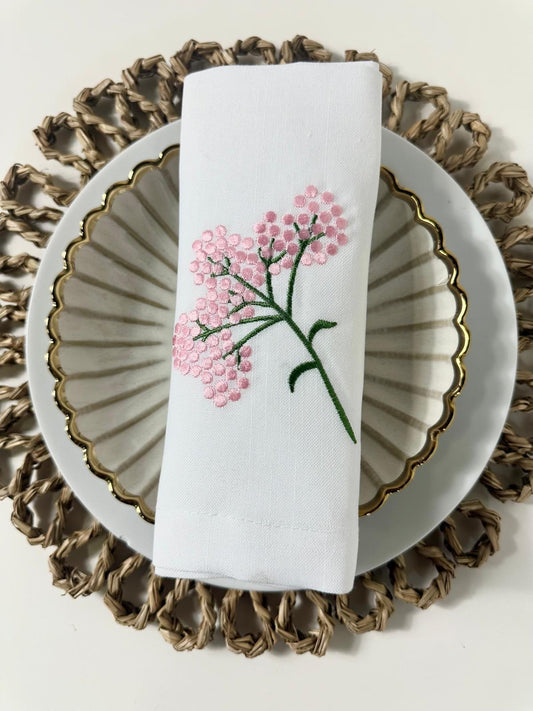 Washable Flower Napkin- 20" X 20" (set of 4)