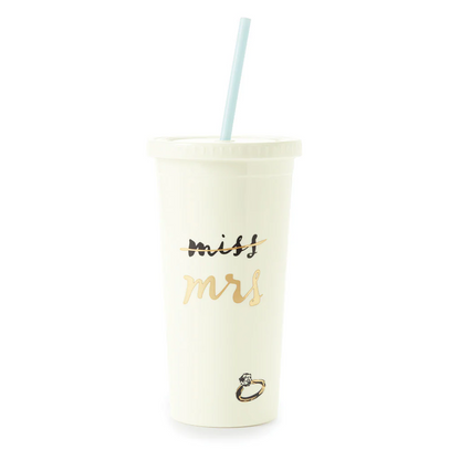Miss to Mrs. Tumbler with Straw