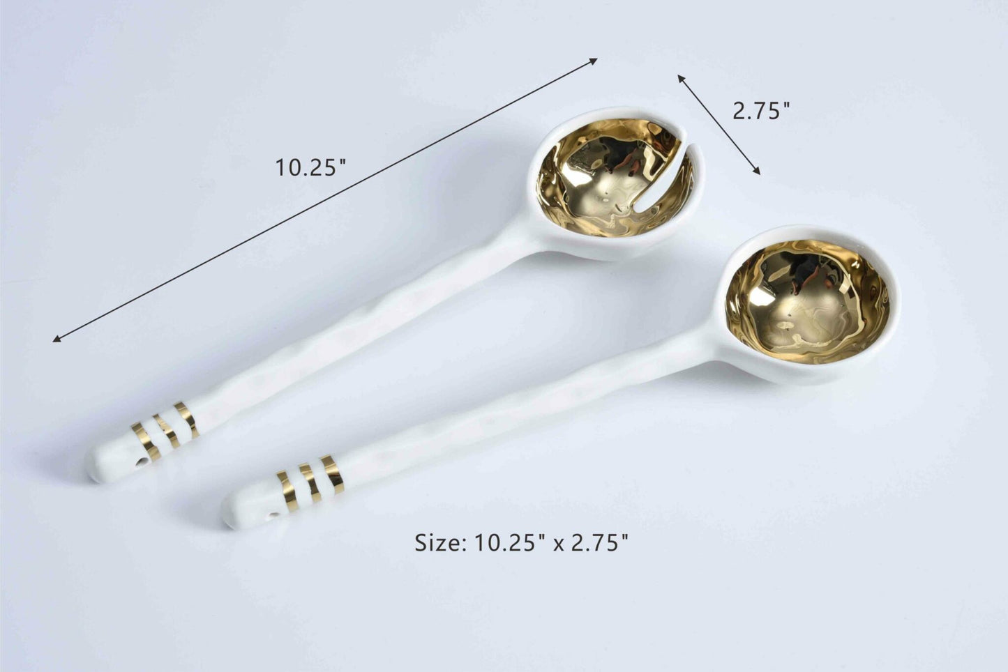 Porcelain Salad Server Set