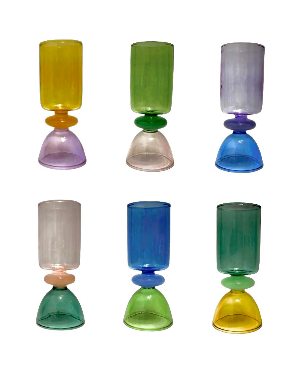 Multi Color Shot Glasses Set of 5