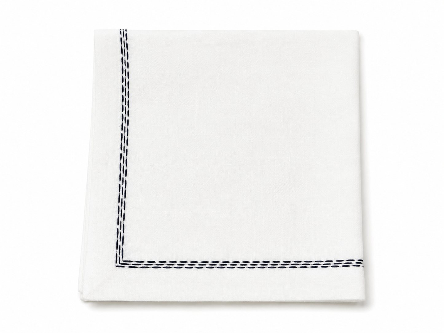 Black 3 Lines Napkin 20" X 20" (set of 4)