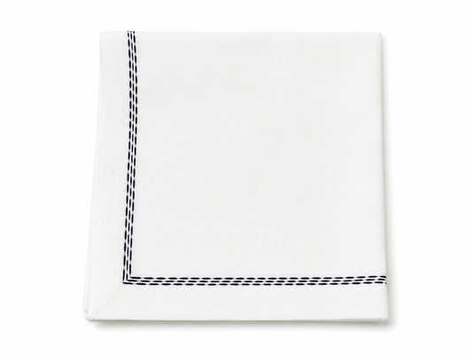 Black 3 Lines Napkin 20" X 20" (set of 4)