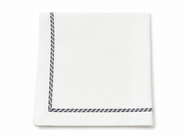 Black 3 Lines Napkin 20" X 20" (set of 4)