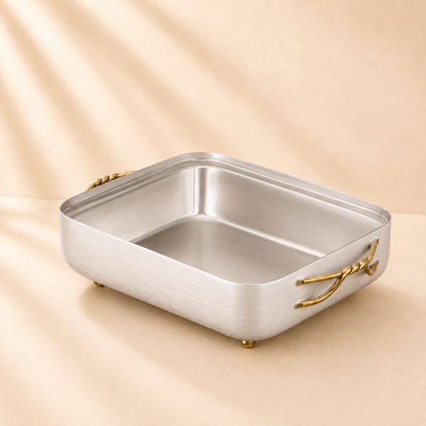 White Pan - Entangled Handles