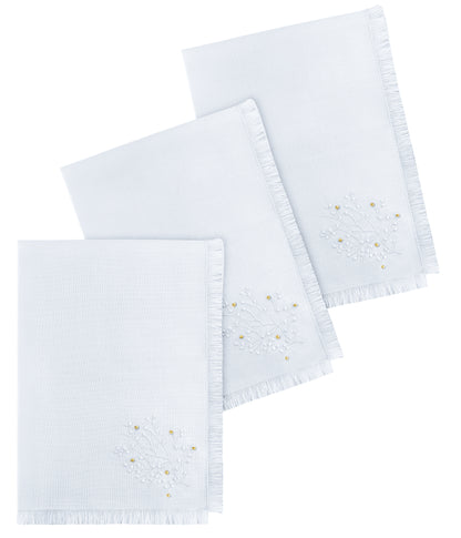 Finesse White & Gold Tablecloth
