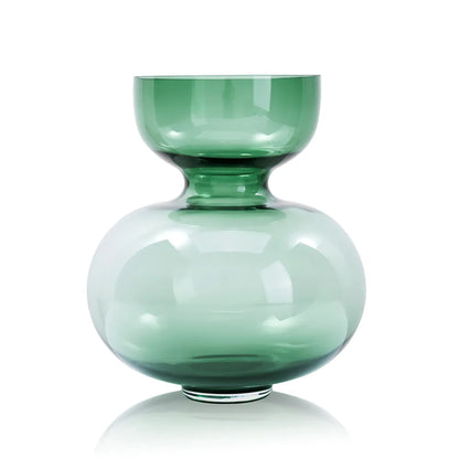Green Pot Belly Vase