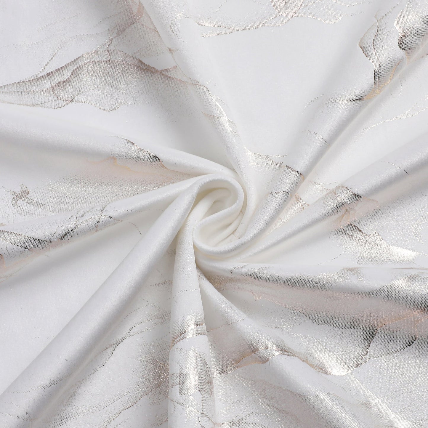 Stormy Velvet Wht/Gold Tablecloth