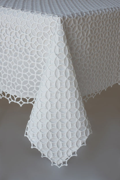 Whitana White Tablecloth