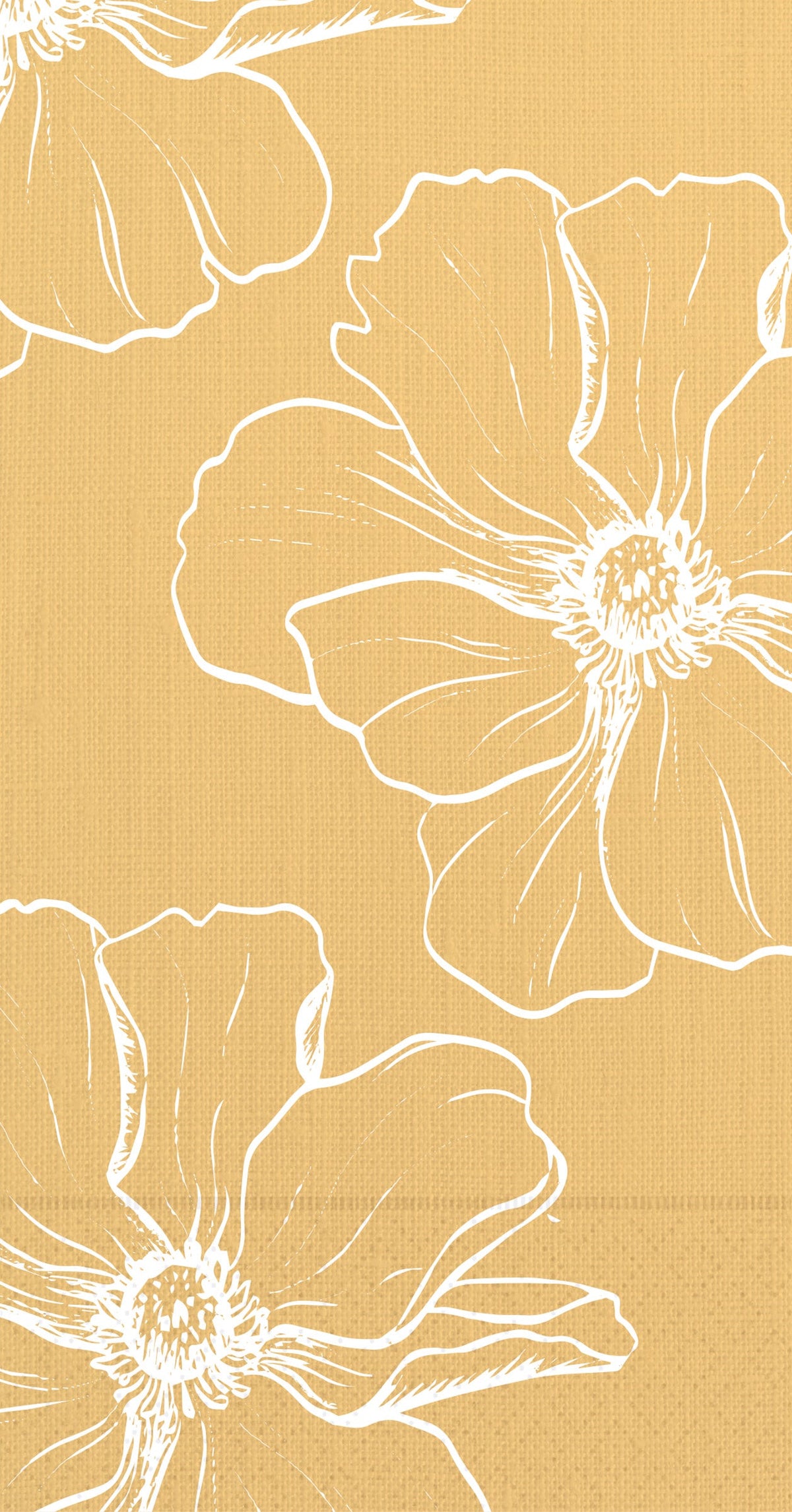 Floral Gold Guest Towel 16pk