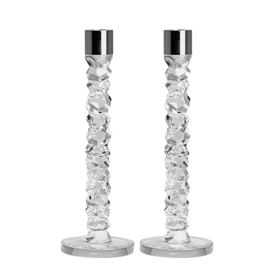 Orrefors Carat Candlesticks - Set of 2