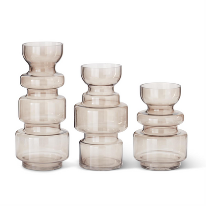 Brown Transparent Vase