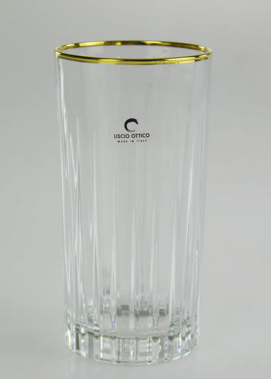 Linear Gold Rim HighBall-6 Set