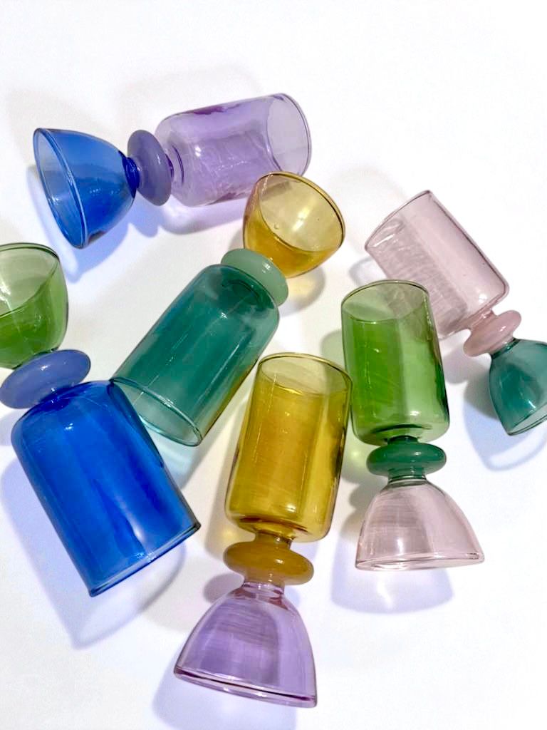 Multi Color Shot Glasses Set of 5