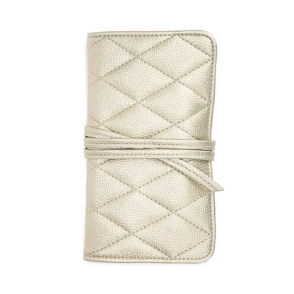Leah Quilted Jewlery Roll
