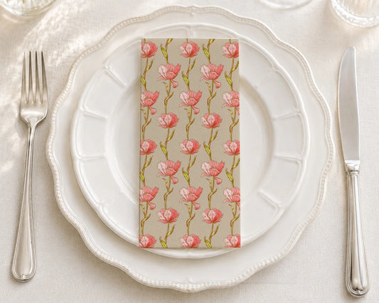 Gilded Floral Guest Towel