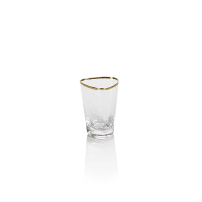 Triangle Gold Rim Shot Glass-6
