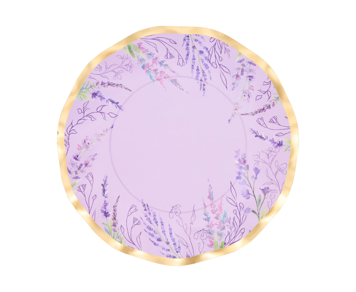 Lavender Field Salad Plate 8pk