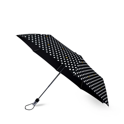 Travel Umbrella Polka Dots Black & White