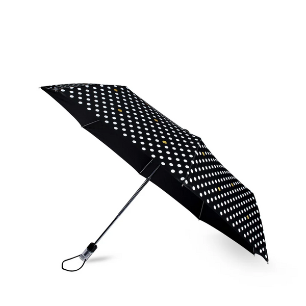 Travel Umbrella Polka Dots Black & White
