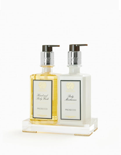 Acrylic Bath & Body Gift Set Prosecco
