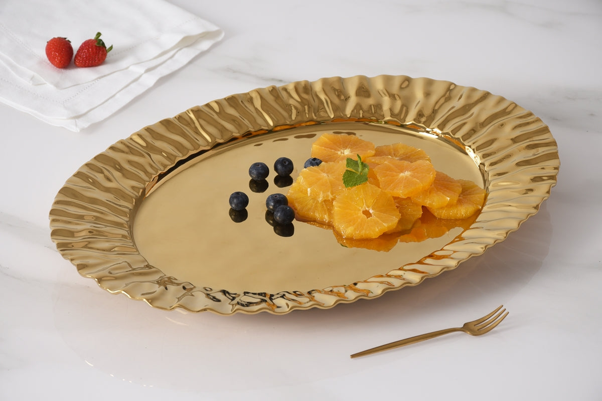Large Gold Platter