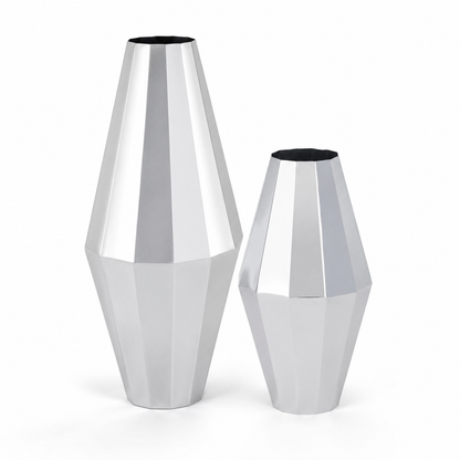 Conical Steel Flower Vase