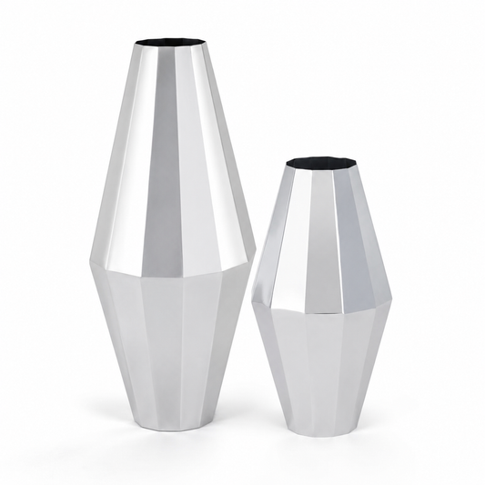 Conical Steel Flower Vase