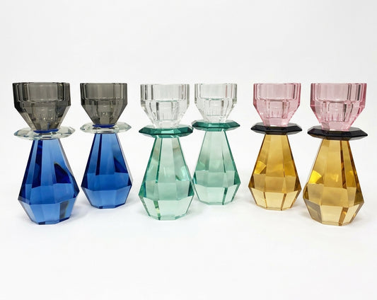 Crystal Tealight Holder Set of 2