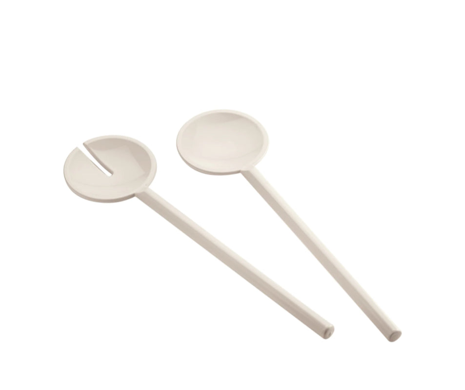 Guzzini Tiffany Salad Servers White