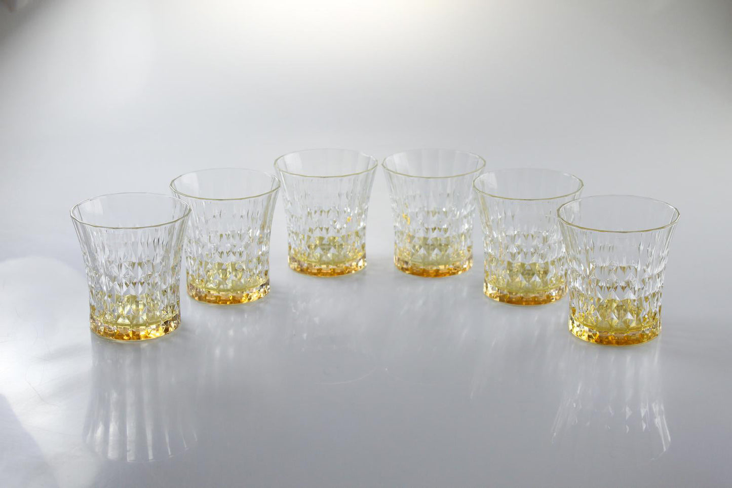 Diamond DOF Glasses with Amber Shade Set of 6