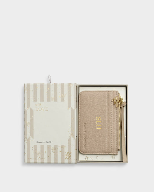 Katie Loxton Gift Boxed Coin & Cardholder Light Taupe