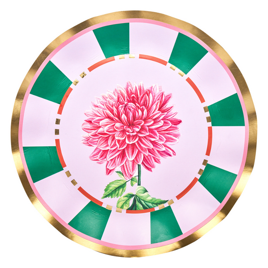 Dahlia Garden Wavy Dinner Plate 8pk
