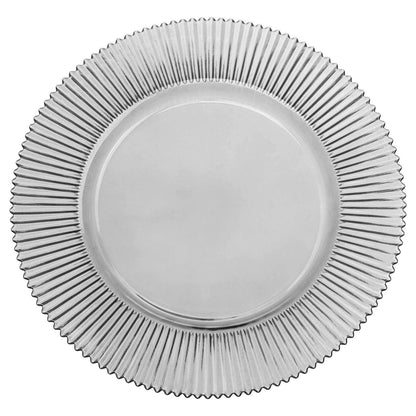 Ribbed Glass Charger 13”