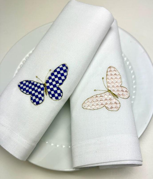 Washable Butterfly Napkin- 20" X 20"