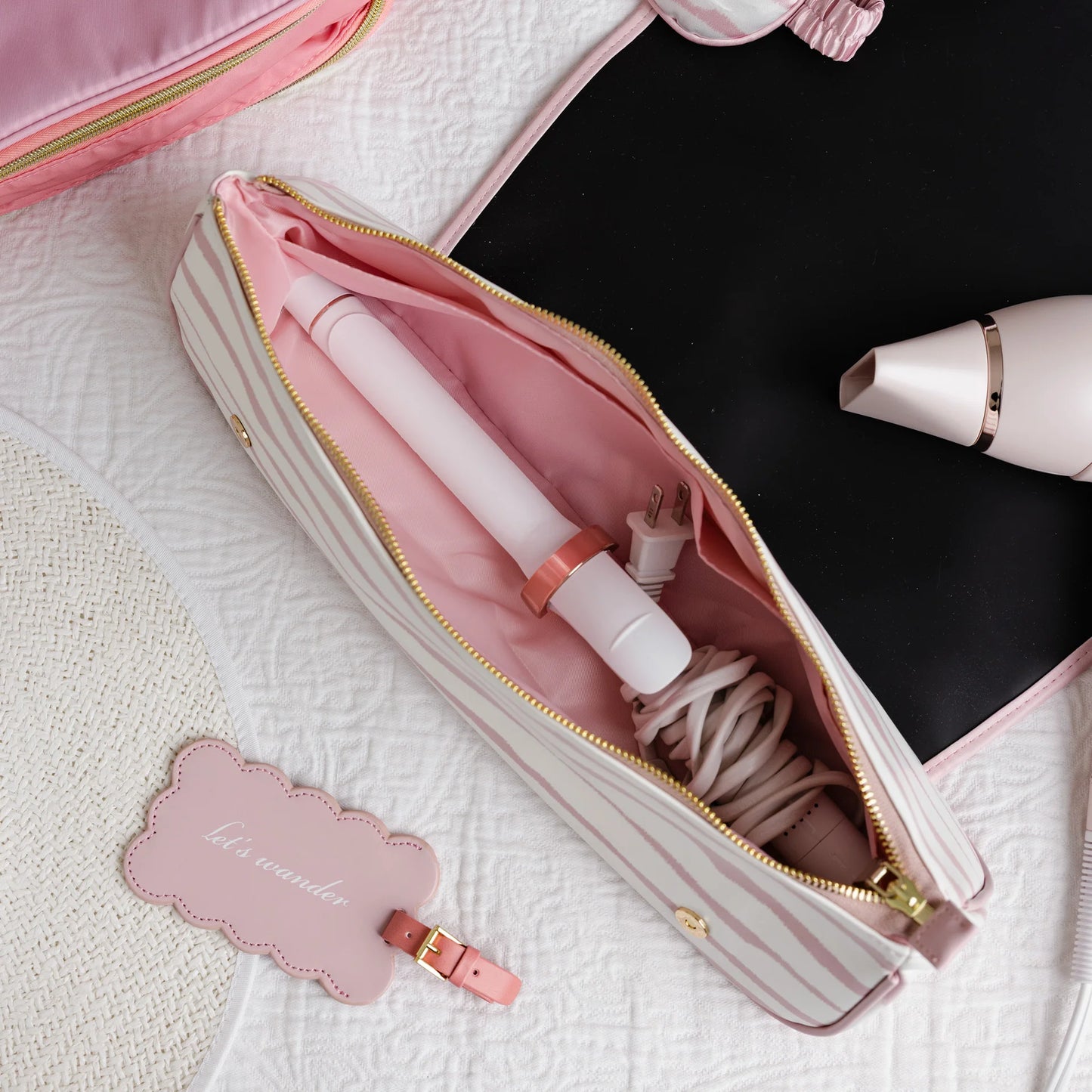 Goddess Stripe Hair Tool Case