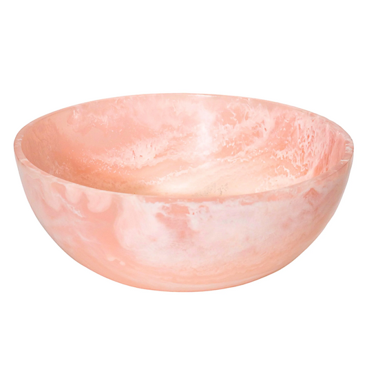 Blush Resin Bowl 12”