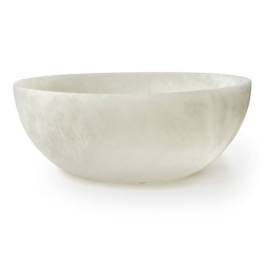 White Resin Salad Bowl