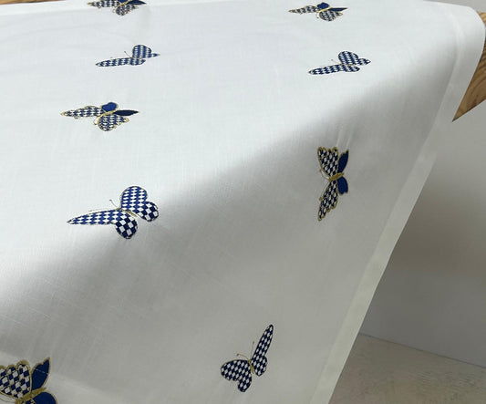 Blue Butterfly Tablecloth