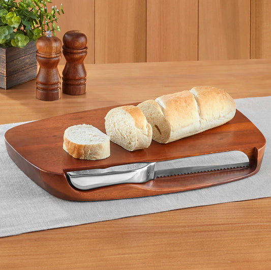Nambé Blend Bread Board With Knife