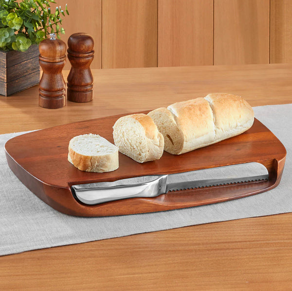 Nambé Blend Bread Board With Knife