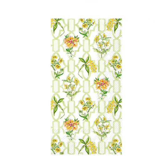 Green Trellis Guest Towel 16pk