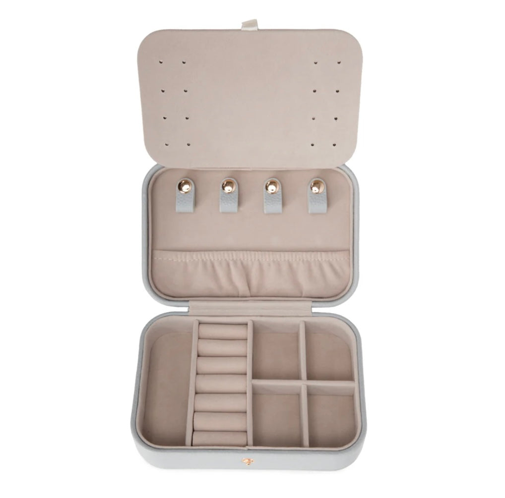 Leah Quilted Travel Jewelry Organizer - Gold