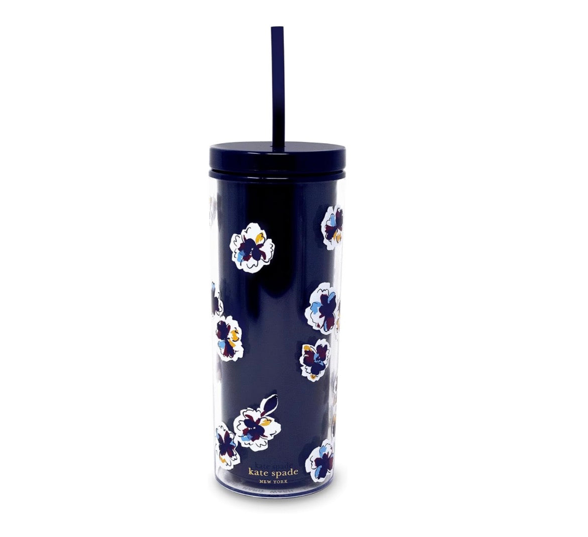 Watercolor Ditsy Tumbler 24oz