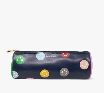 Spade Smiley Round Pencil Case