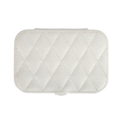 Leah Quilted Travel Jewelry Organizer
