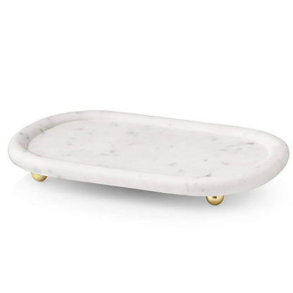 Temari White Marble Tray