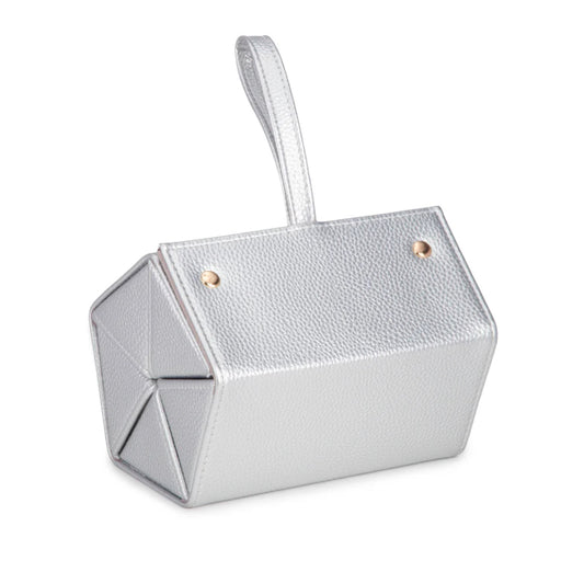 Leah 5 Eyewear & Jewlery Case- Silver