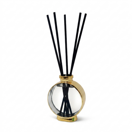 Gold Plated Diffuser-White Flower