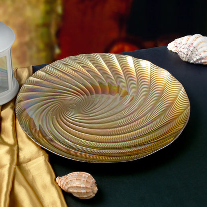 Gold Glass Charger 13”
